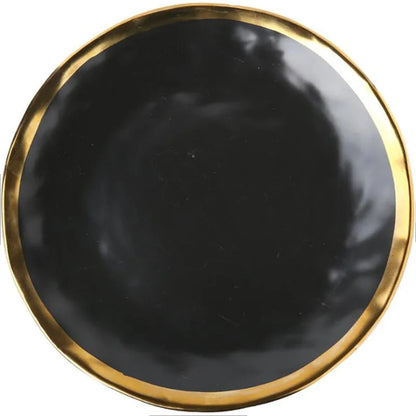 Obsidian Gold-Trim Plate
