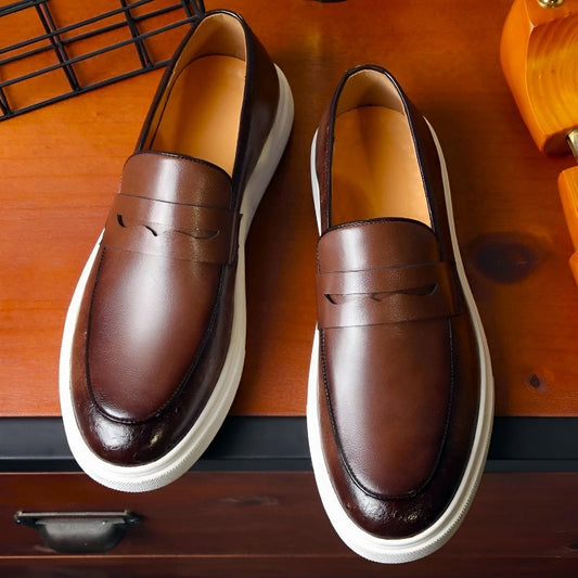 Handsewn Leather Casual Loafer