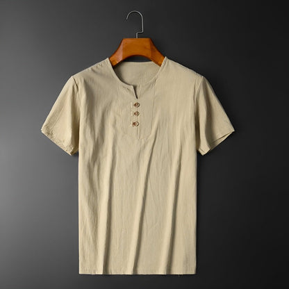 Classic Fit Linen-Blend Shirt