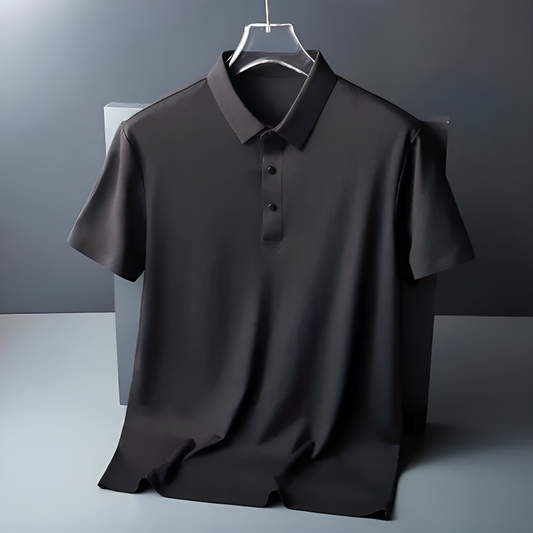 Extra-Smooth Silk Polo Shirt
